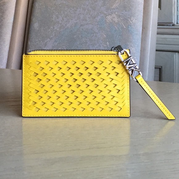 Michael Kors Empire Dandelion Leather Card Case - Picture 2 of 8